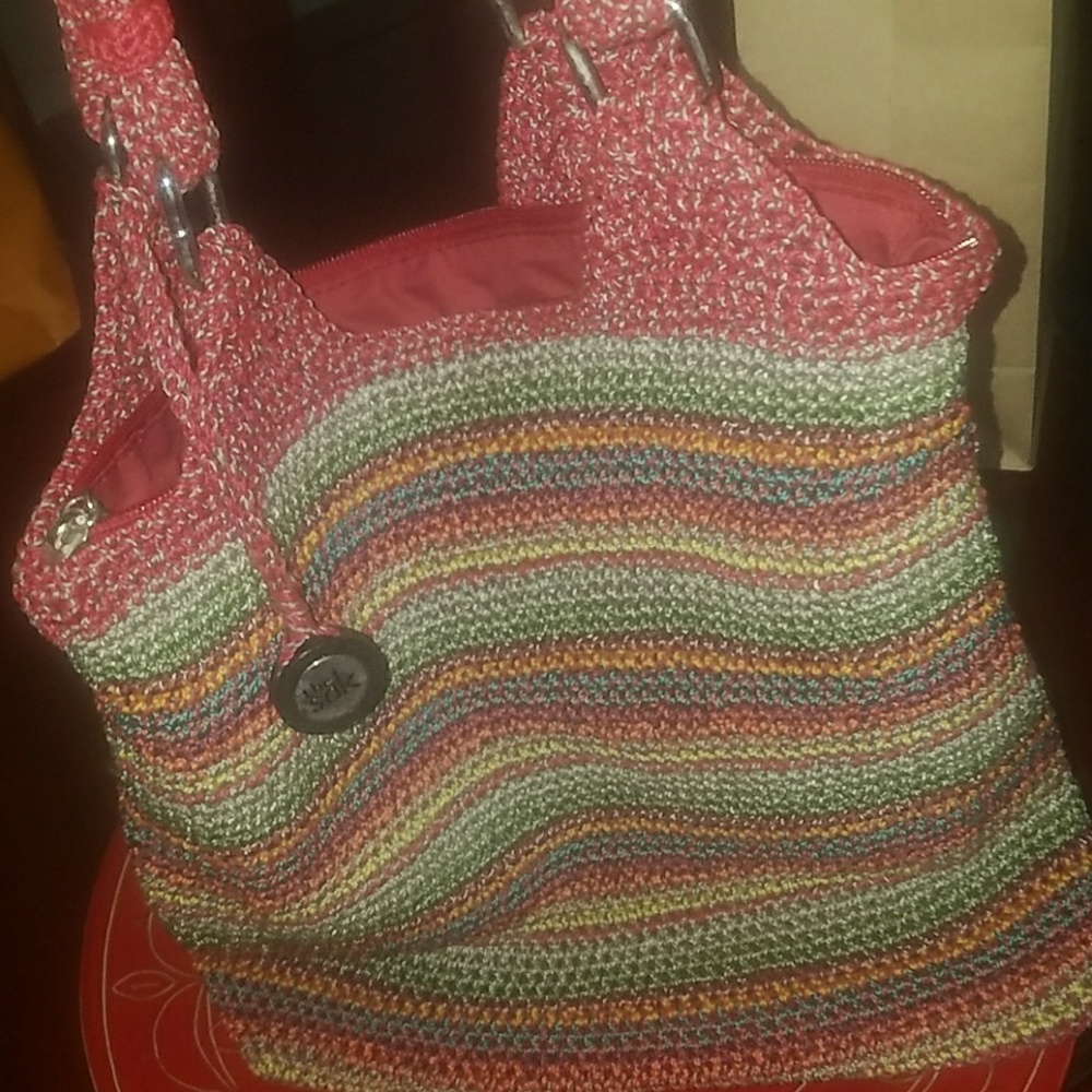 The SAC fabric red bag
